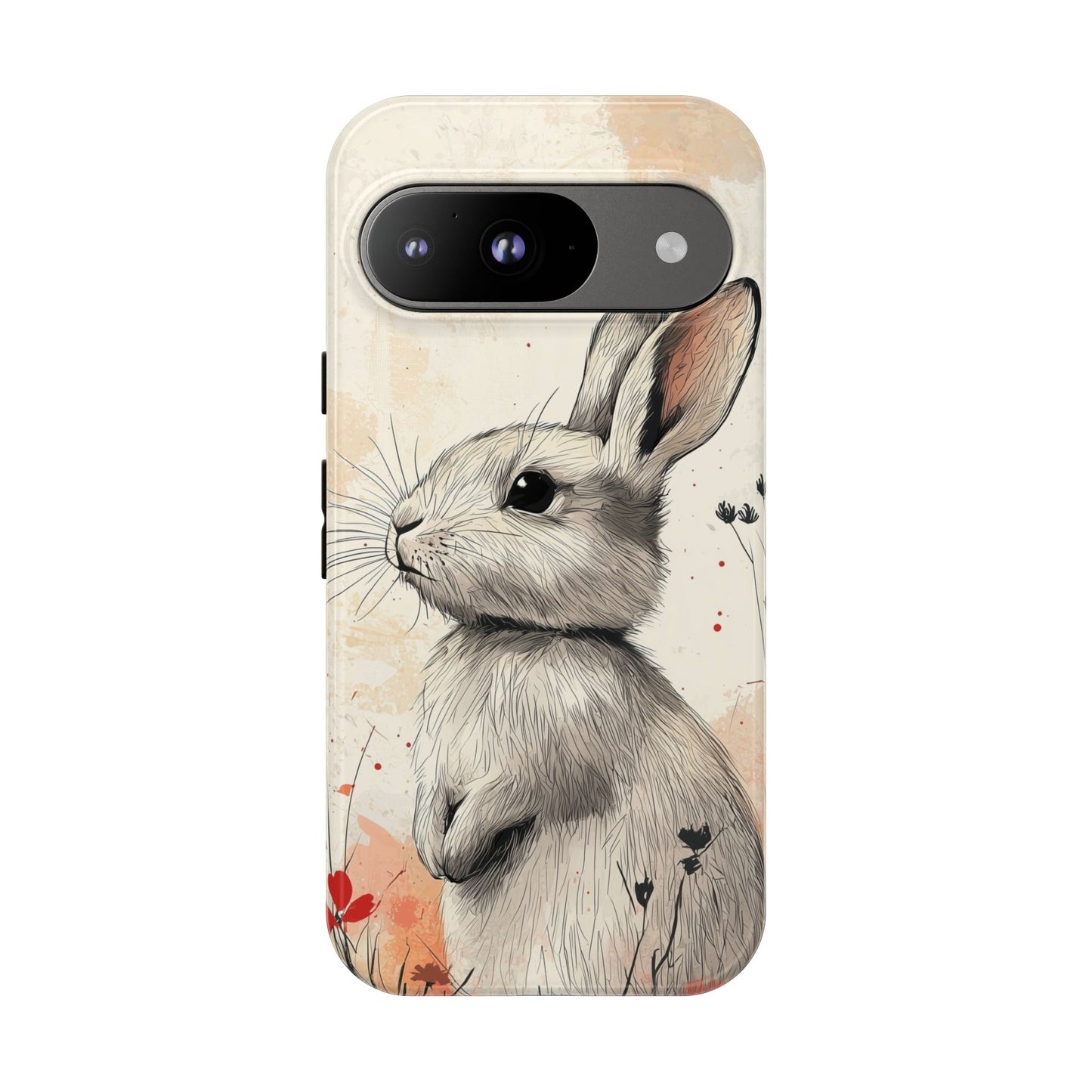 Curious Meadow: Gentle Rabbit Phone Case for iPhone, Samsung & Pixel