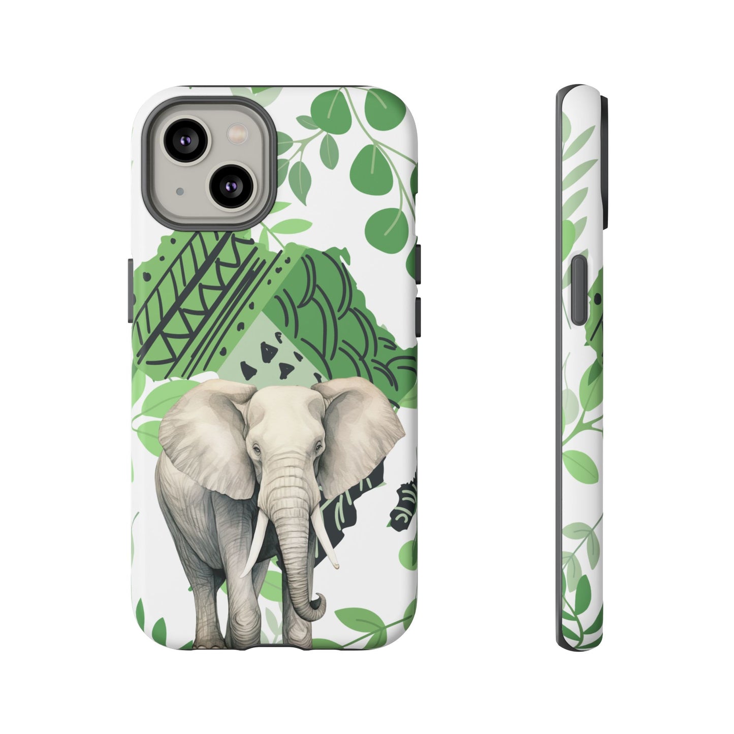 Tropical Elephant Mobile Cover – Nature-Inspired Boho Art