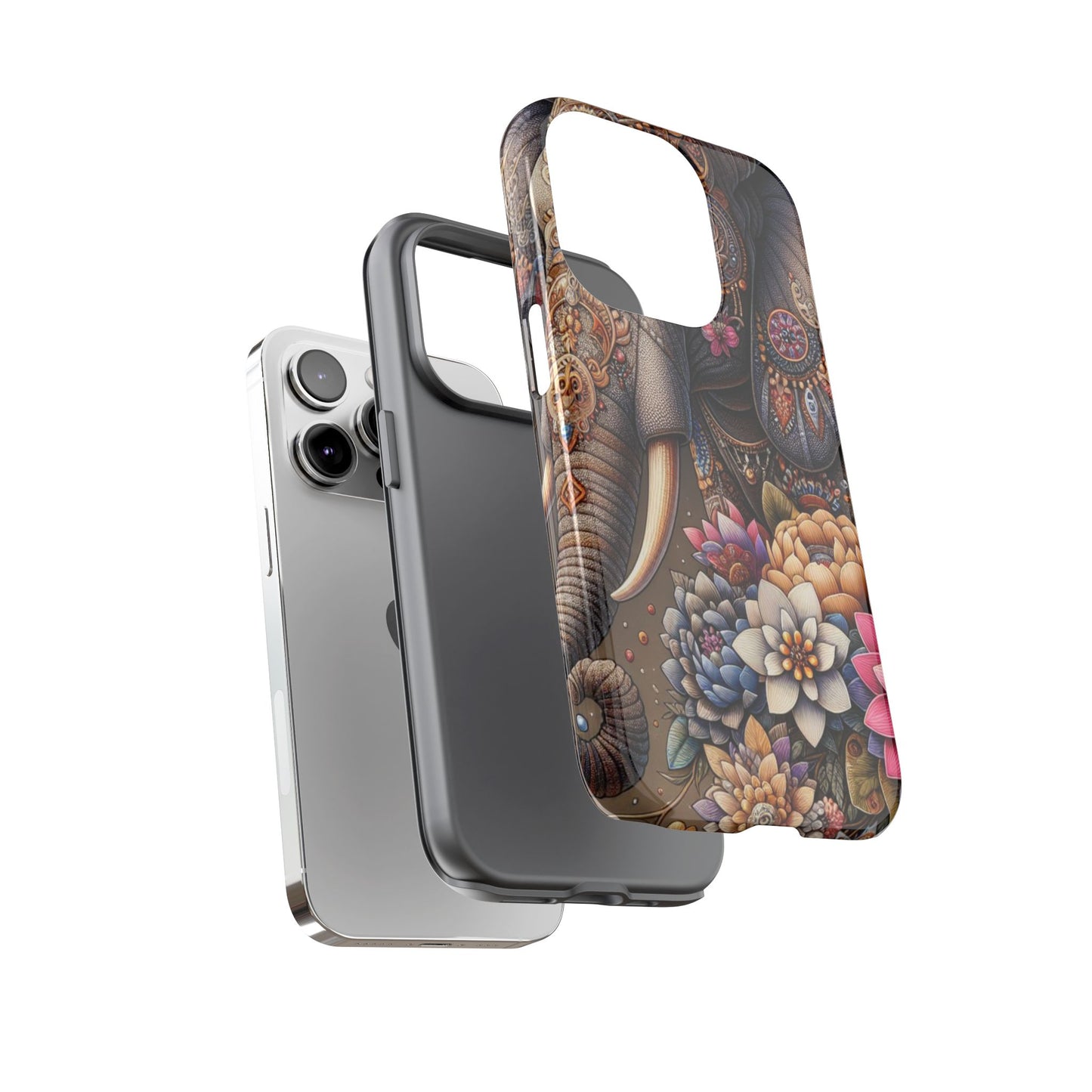 Royal Ornate Elephant Mobile Cover – Luxurious Bohemian Art