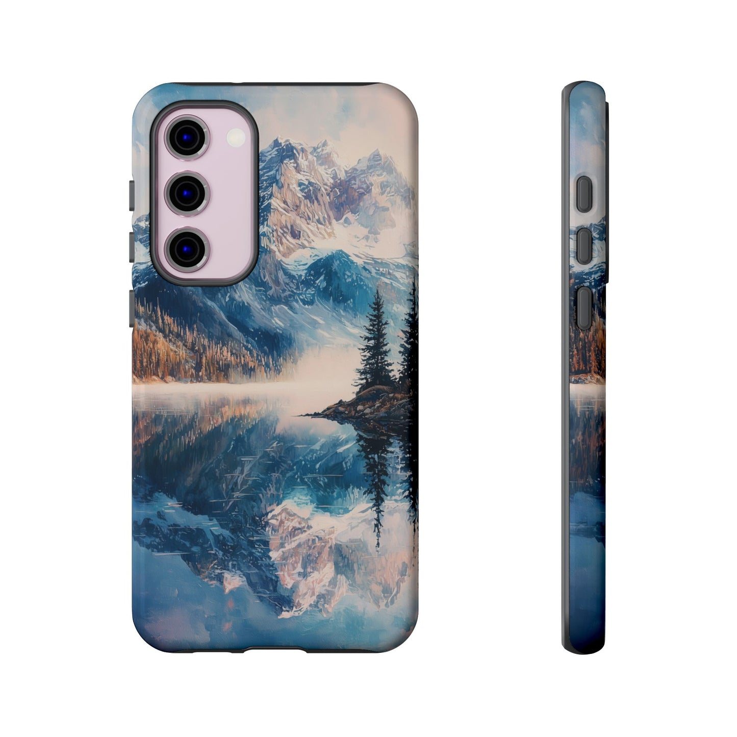 Mountain Lake Reflection Phone Case – Tranquil Nature Vibes for iPhone, Pixel & Samsung