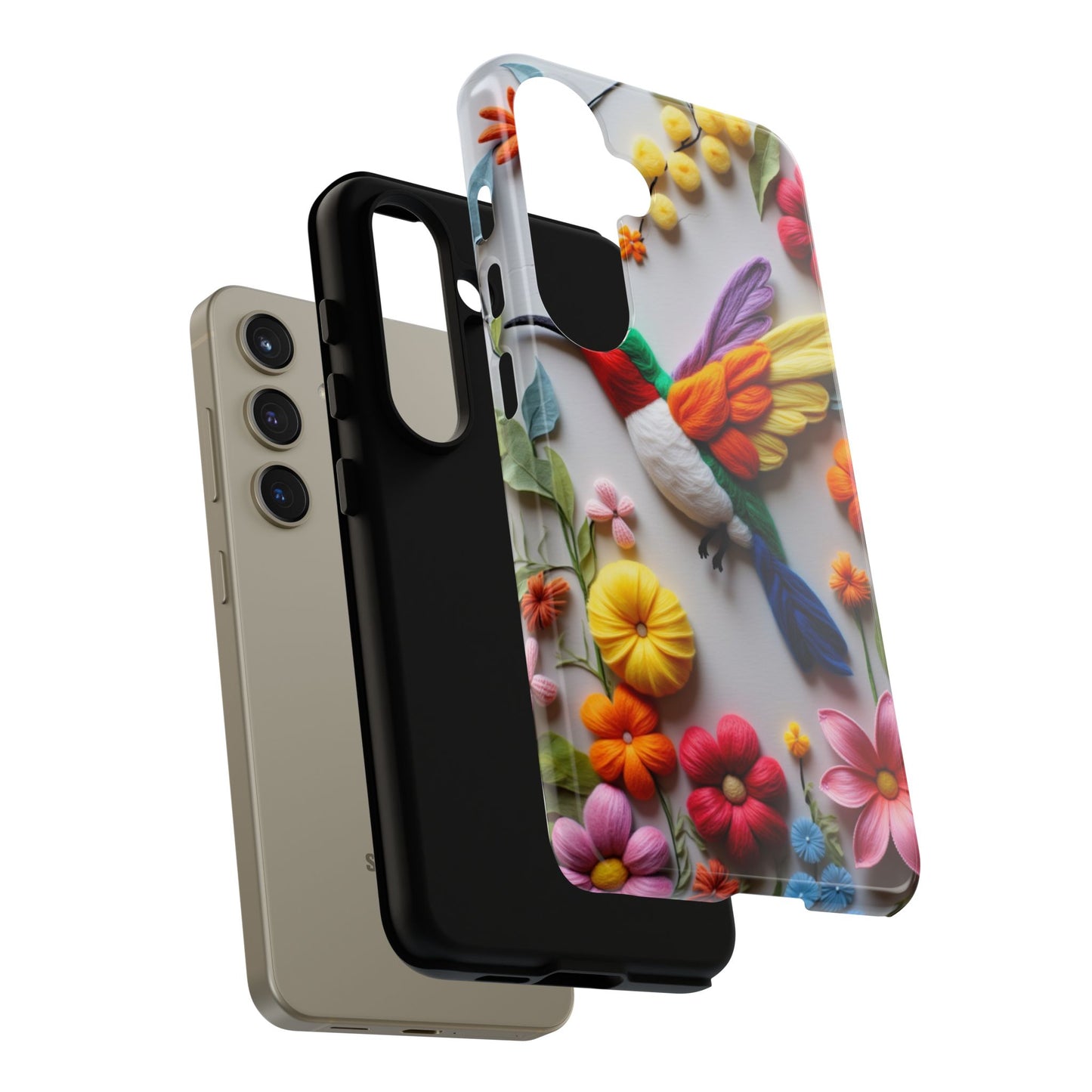 Elegant Hummingbird with Floral Mosaic Design | Nature's Artistic Vibes | Pixel 8 pro