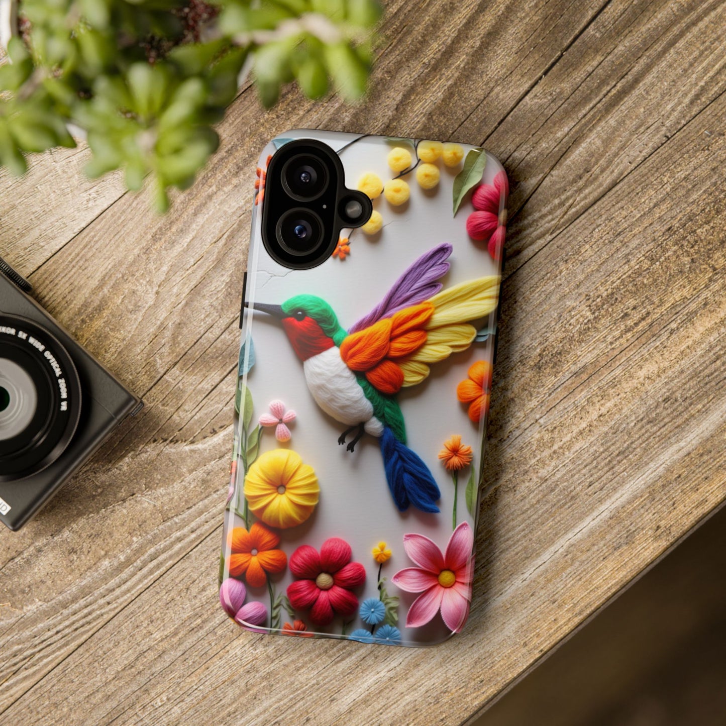 Elegant Hummingbird with Floral Mosaic Design | Nature's Artistic Vibes | Pixel 8 pro