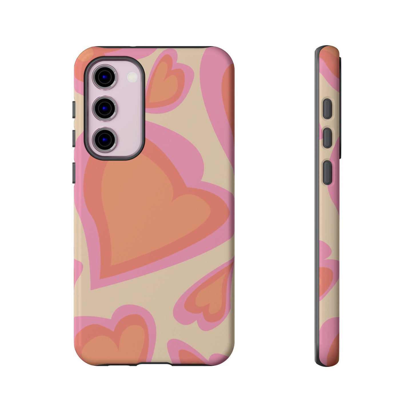 Retro Heart Phone Case – Cute Vintage Aesthetic for iPhone, Samsung & Google Pixel