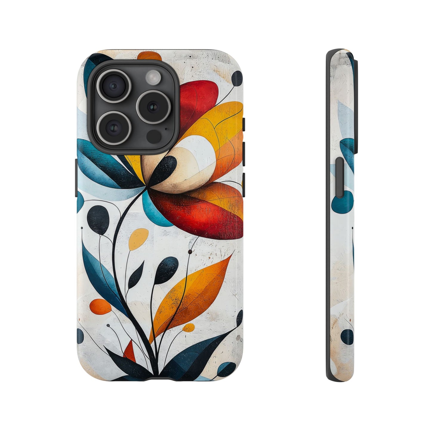 Prism Bloom – Bold Geometric Floral Case for iPhone, Pixel & Samsung