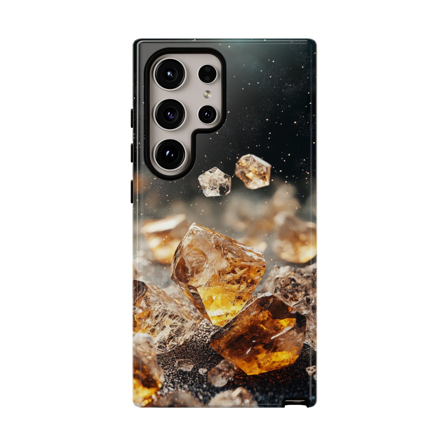 Golden Ember Crystal Phone Case for iPhone, Samsung & Google Pixel