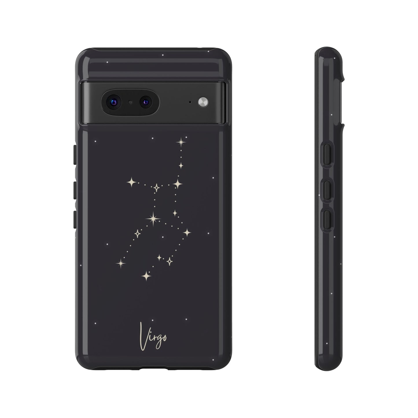 Virgo Astrology Phone Case – Elegant Starry Zodiac Art – Cosmic Style for iPhone, Samsung & Google Pixel