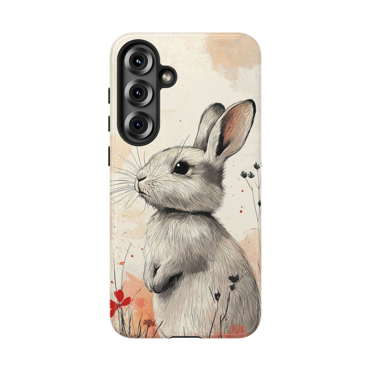 Curious Meadow: Gentle Rabbit Phone Case for iPhone, Samsung & Pixel