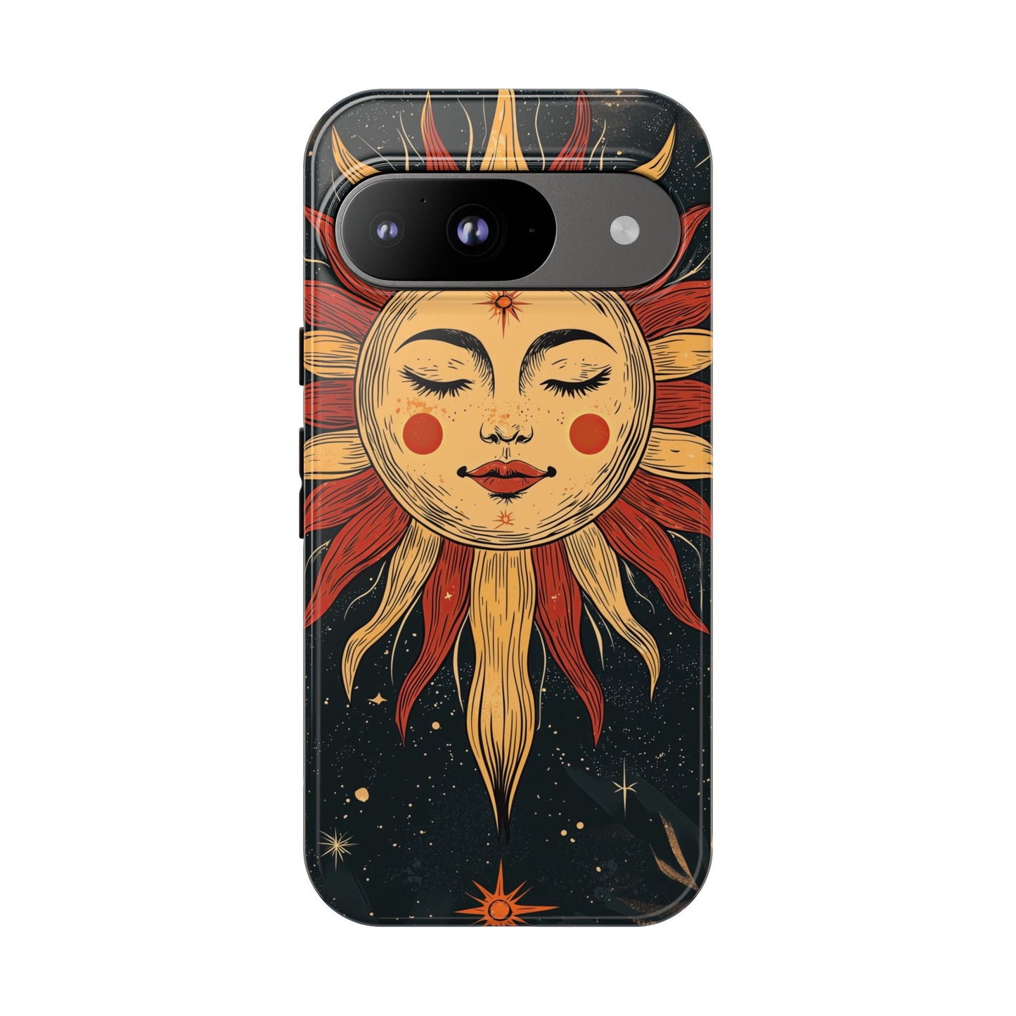 Boho Cosmic Sun Phone Case for iPhone, Pixel & Samsung