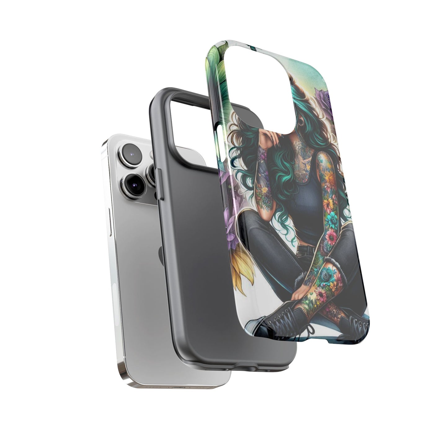 Urban Wildflower – Edgy Tattooed Beauty Mobile Cover
