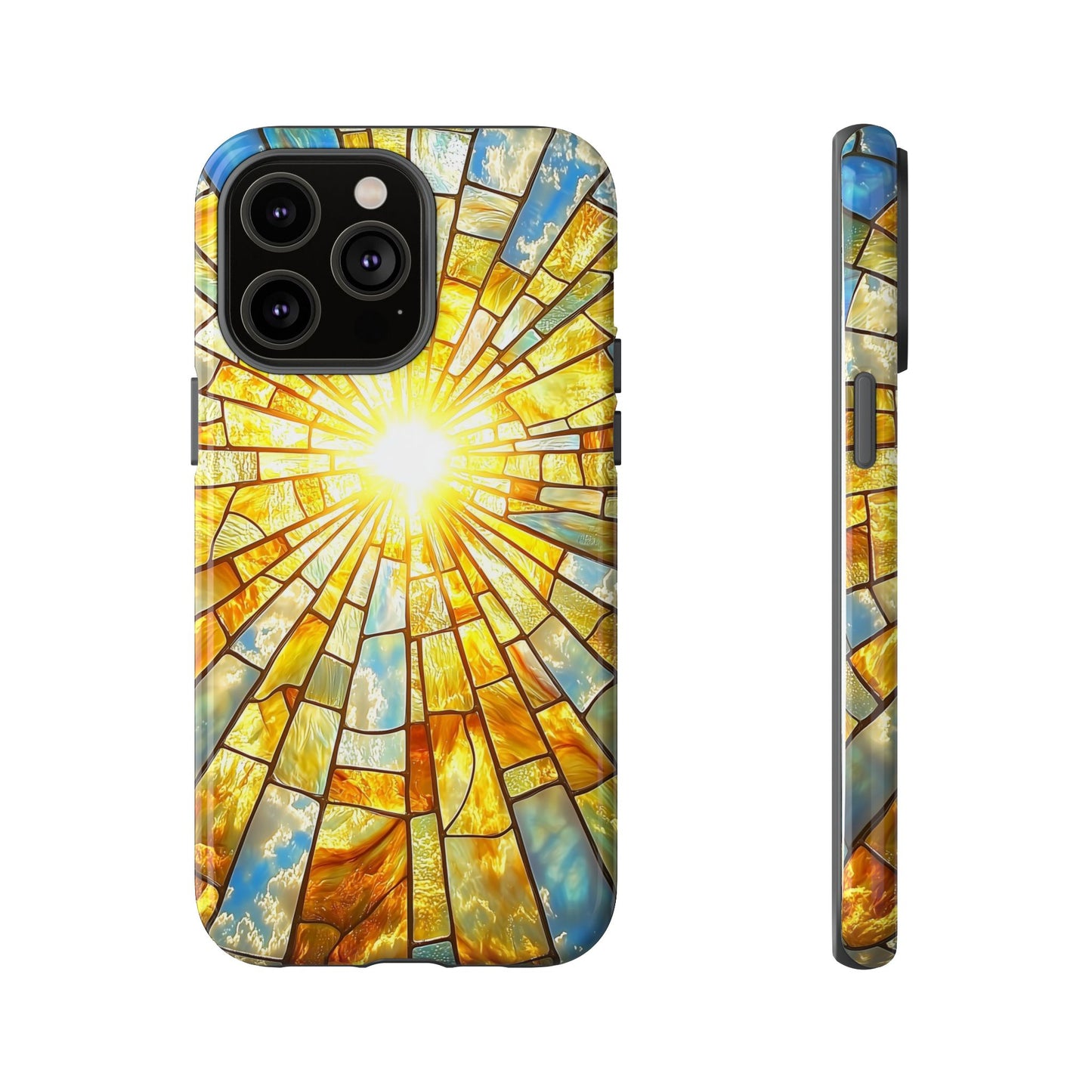 Heavenly Light – Radiant Sunburst Phone Case for iPhone, Samsung & Pixel