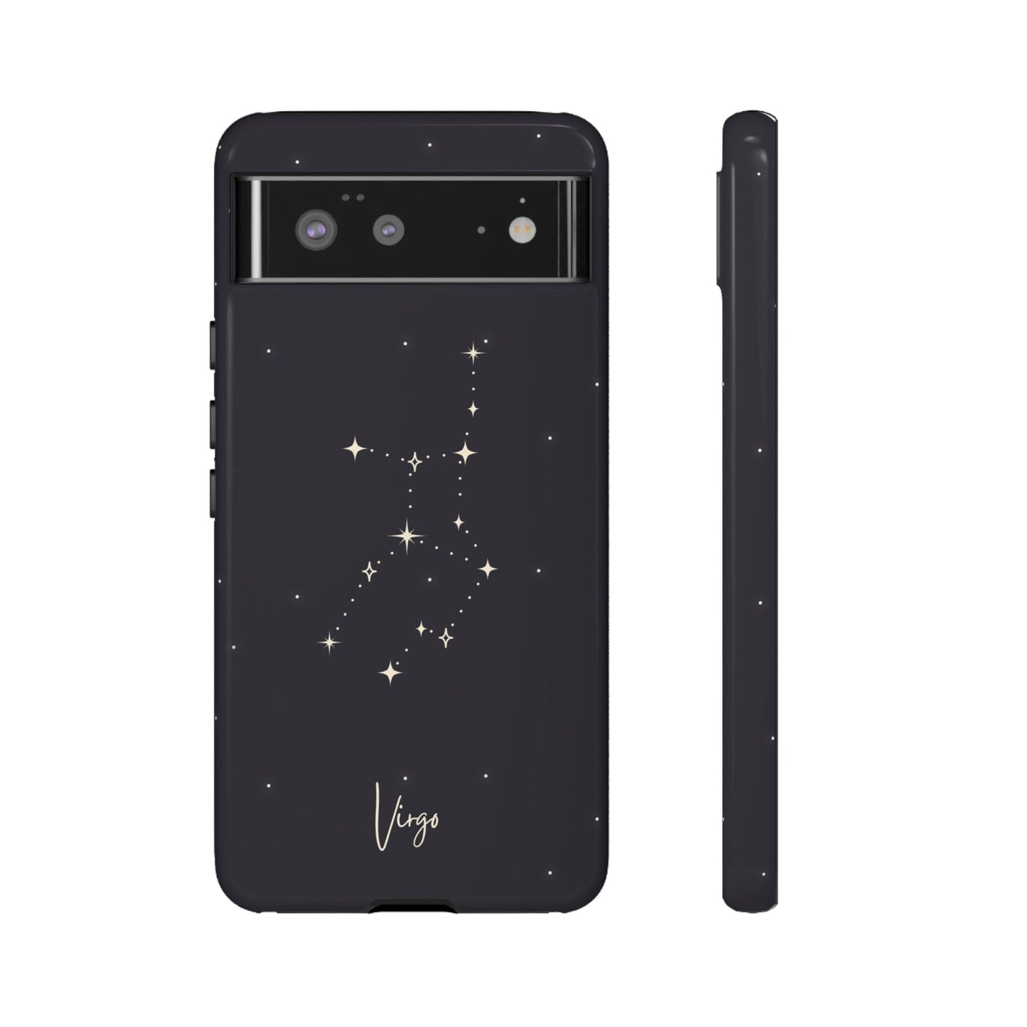 Virgo Astrology Phone Case – Elegant Starry Zodiac Art – Cosmic Style for iPhone, Samsung & Google Pixel