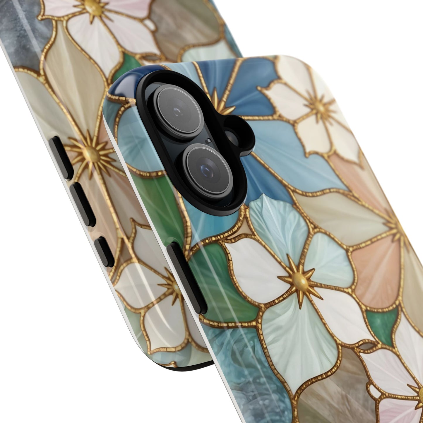 Floral Symphony: Stained Glass Elegance