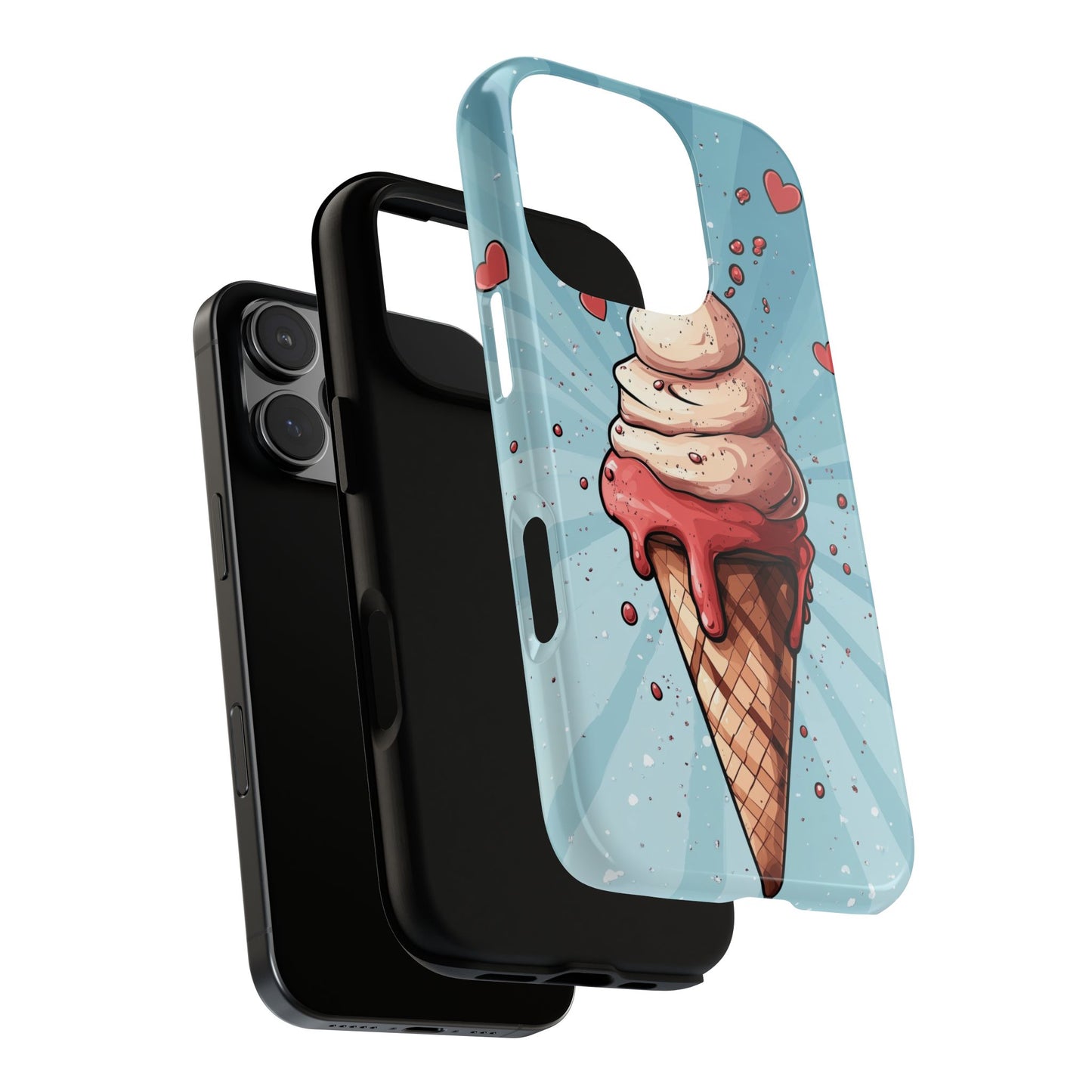 Sweet Scoop Anime Ice Cream Phone Case iPhone, Samsung, Google Pixel