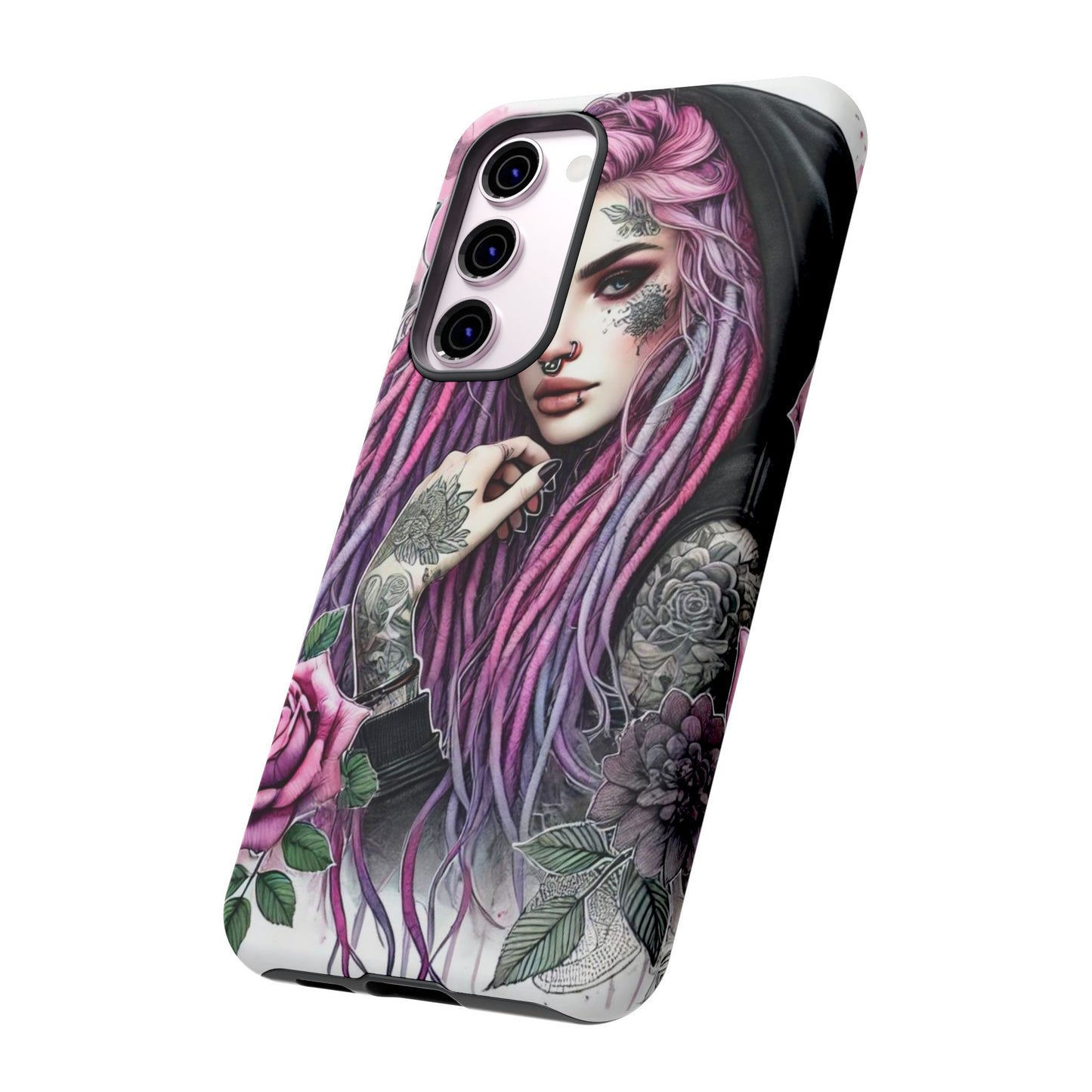 Gothic Rose Tattoo Art Mobile Case