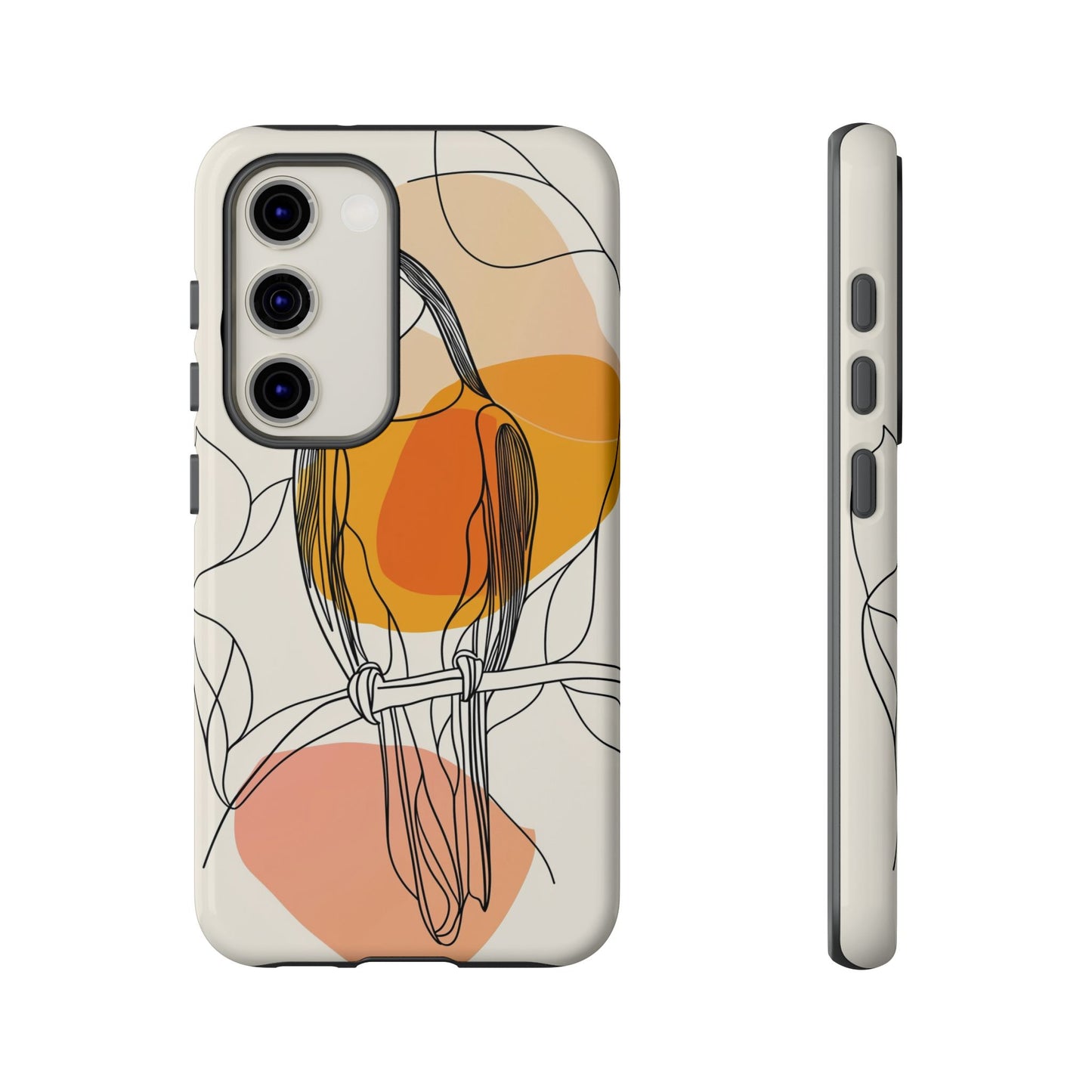 Tropical Lines: Abstract Toucan Art Phone Case for iPhone, Samsung & Pixel