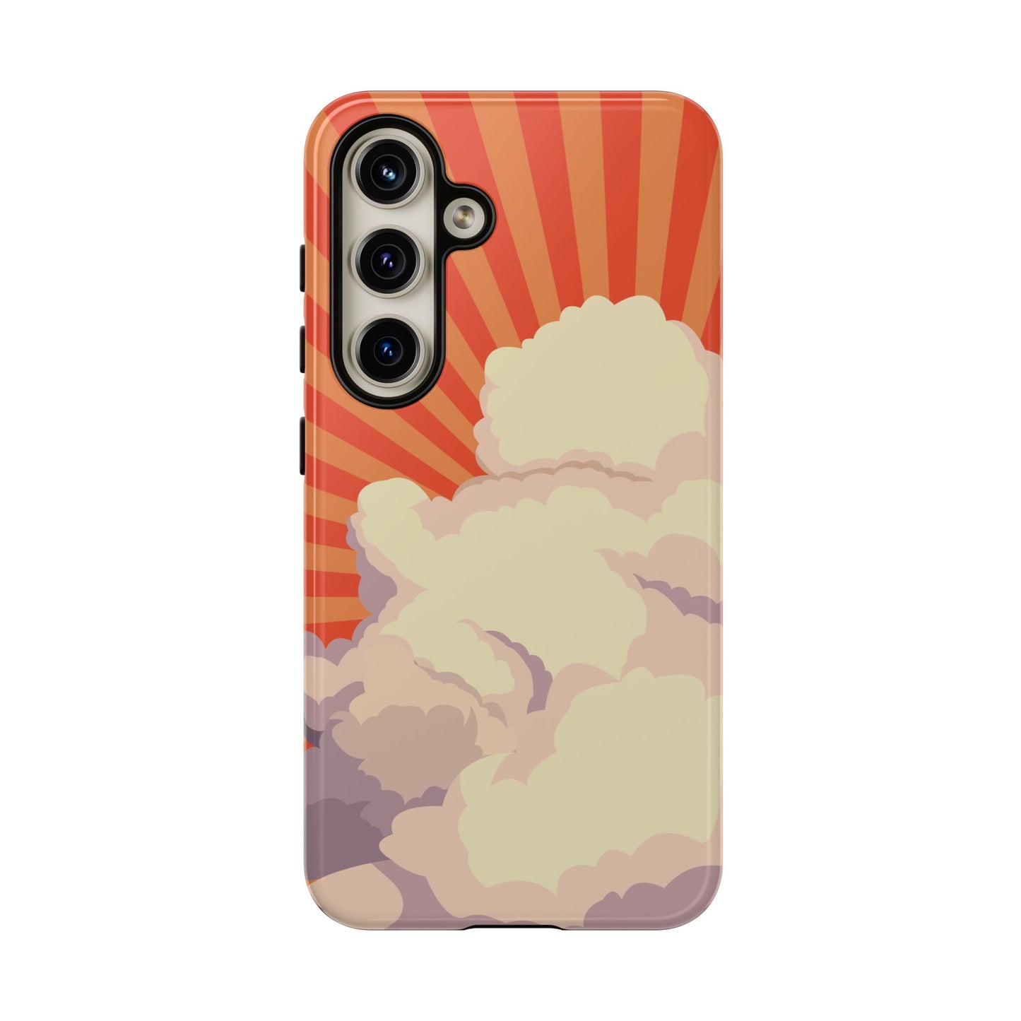 Retro Groovy Cloud Phone Case β 70s Aesthetic for iPhone, Samsung & Google Pixel