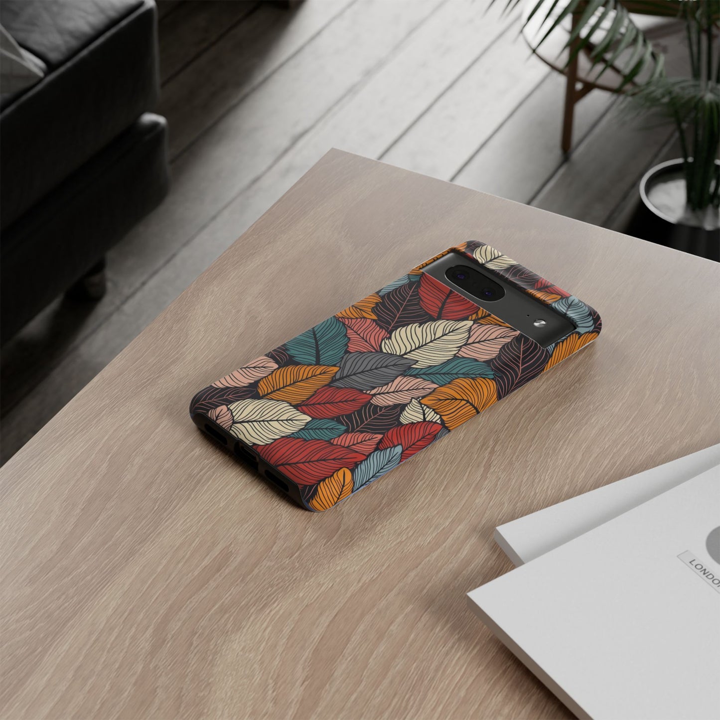 Colorful Abstract Leaves Pattern Design