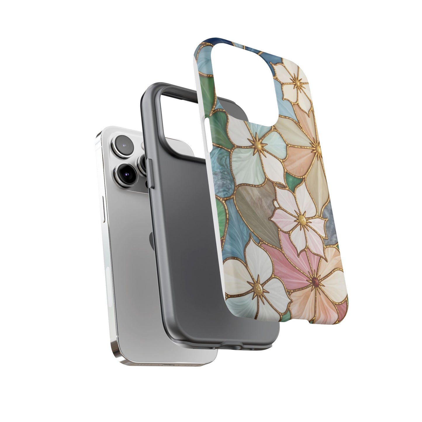 Floral Symphony: Stained Glass Elegance