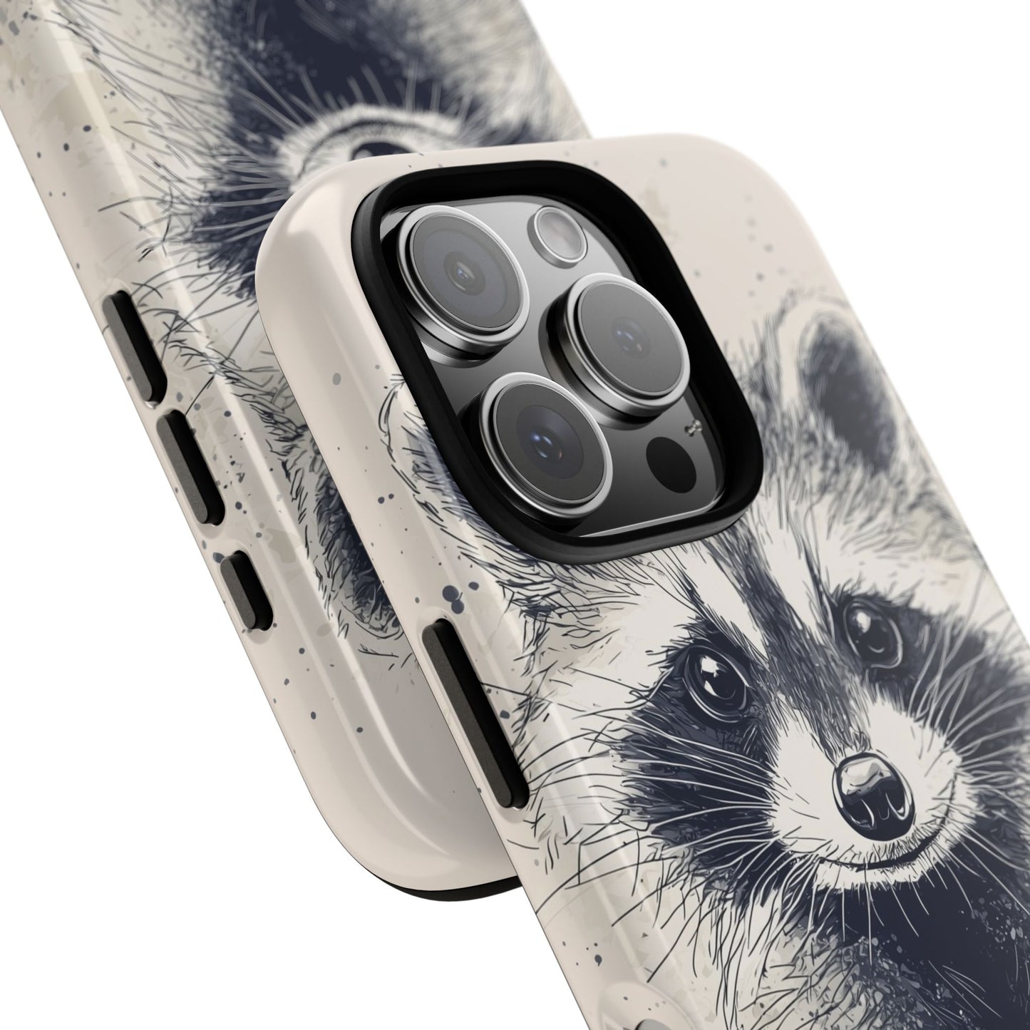 Midnight Mischief: Raccoon Portrait Phone Case for iPhone, Samsung & Pixel