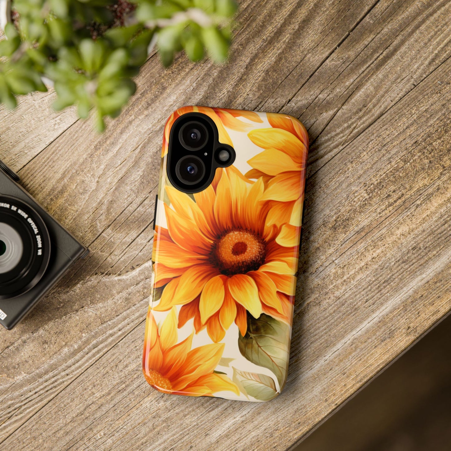 Golden Sunflower Glow Mobile Case – Radiant & Elegant
