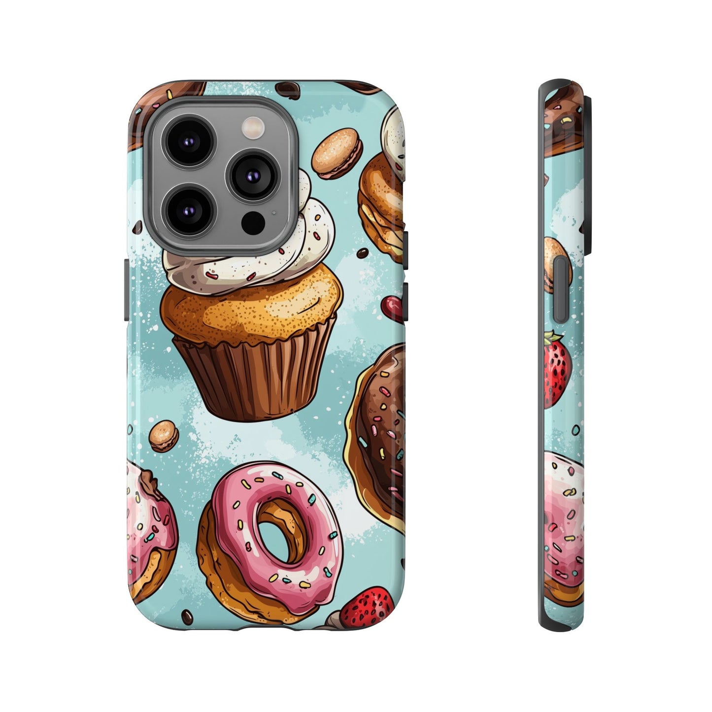 Sweet Bliss: Anime Dessert Delight Phone Case for iPhone, Samsung, Google Pixel