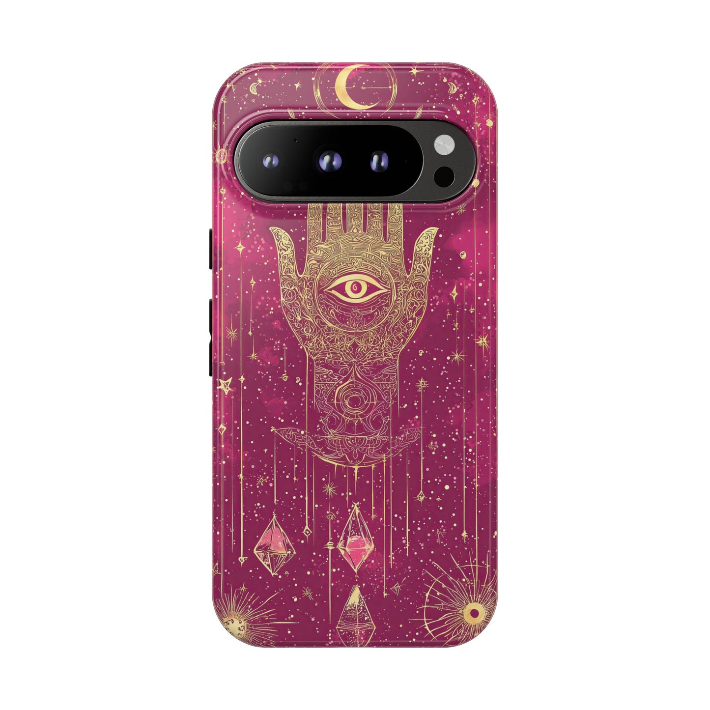 Cosmic Hamsa Boho Phone Case for iPhone, Pixel & Samsung