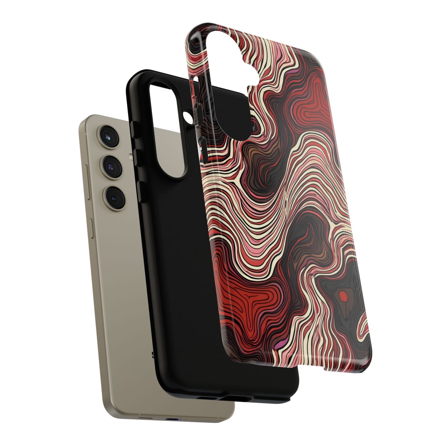 Abstract wavy illusion with swirling lines | Pattern Design