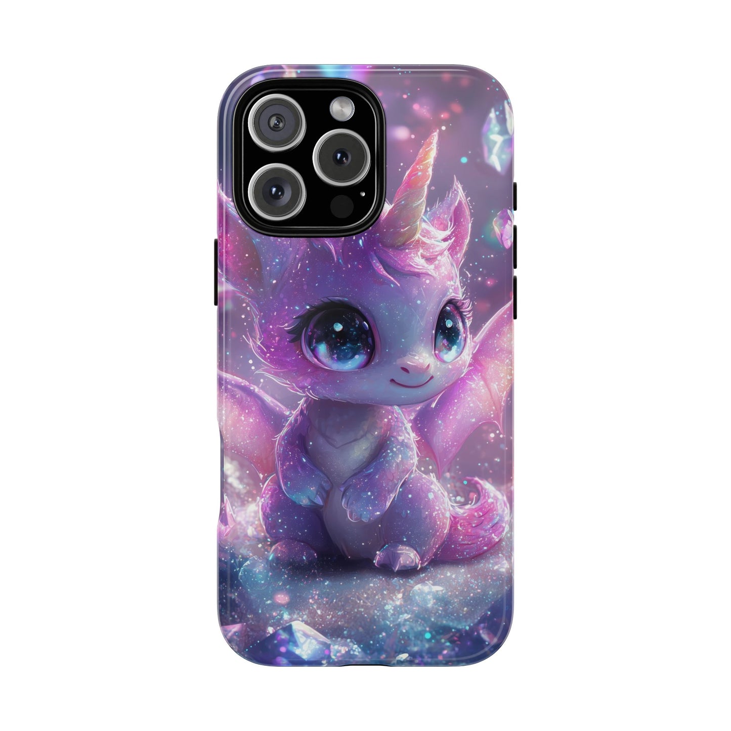 Mystic Crystal Unicorn-Dragon Phone Case for iPhone, Samsung, Google Pixel