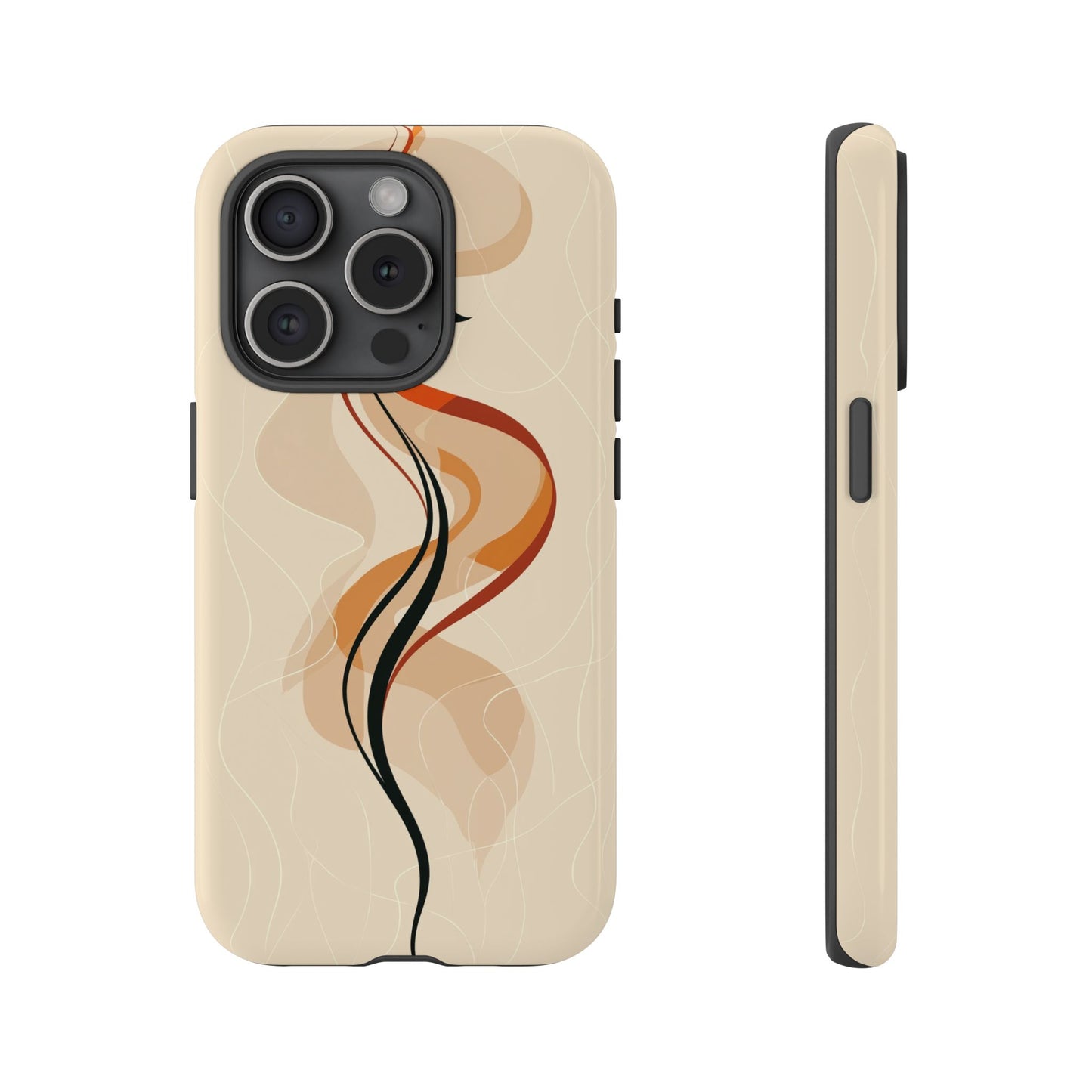 Feminine Flame: Abstract Grace Phone Case for iPhone, Samsung & Pixel
