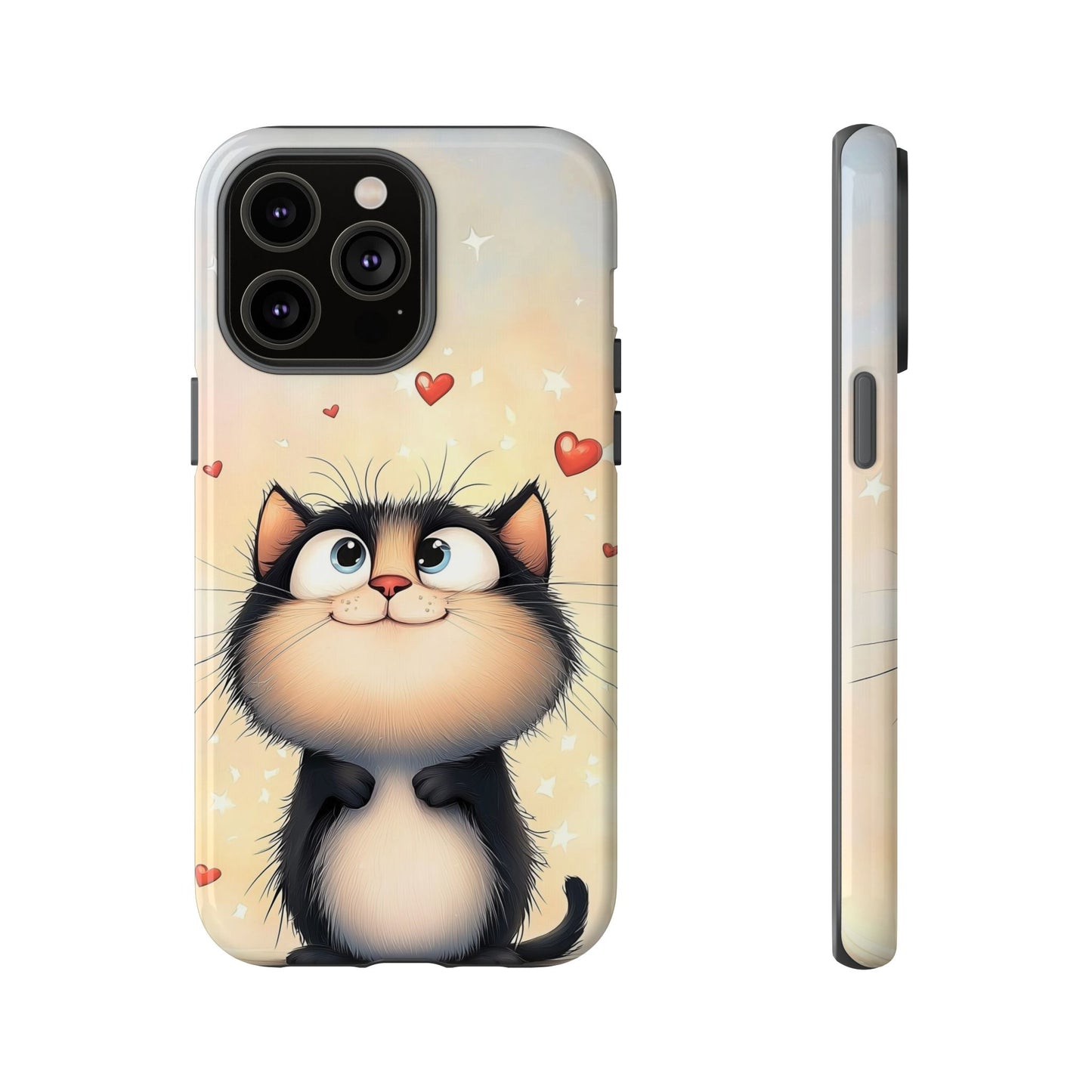Cute Kitty Love Phone Case β Adorable Anime Cat Design for iPhone, Google Pixel & Samsung