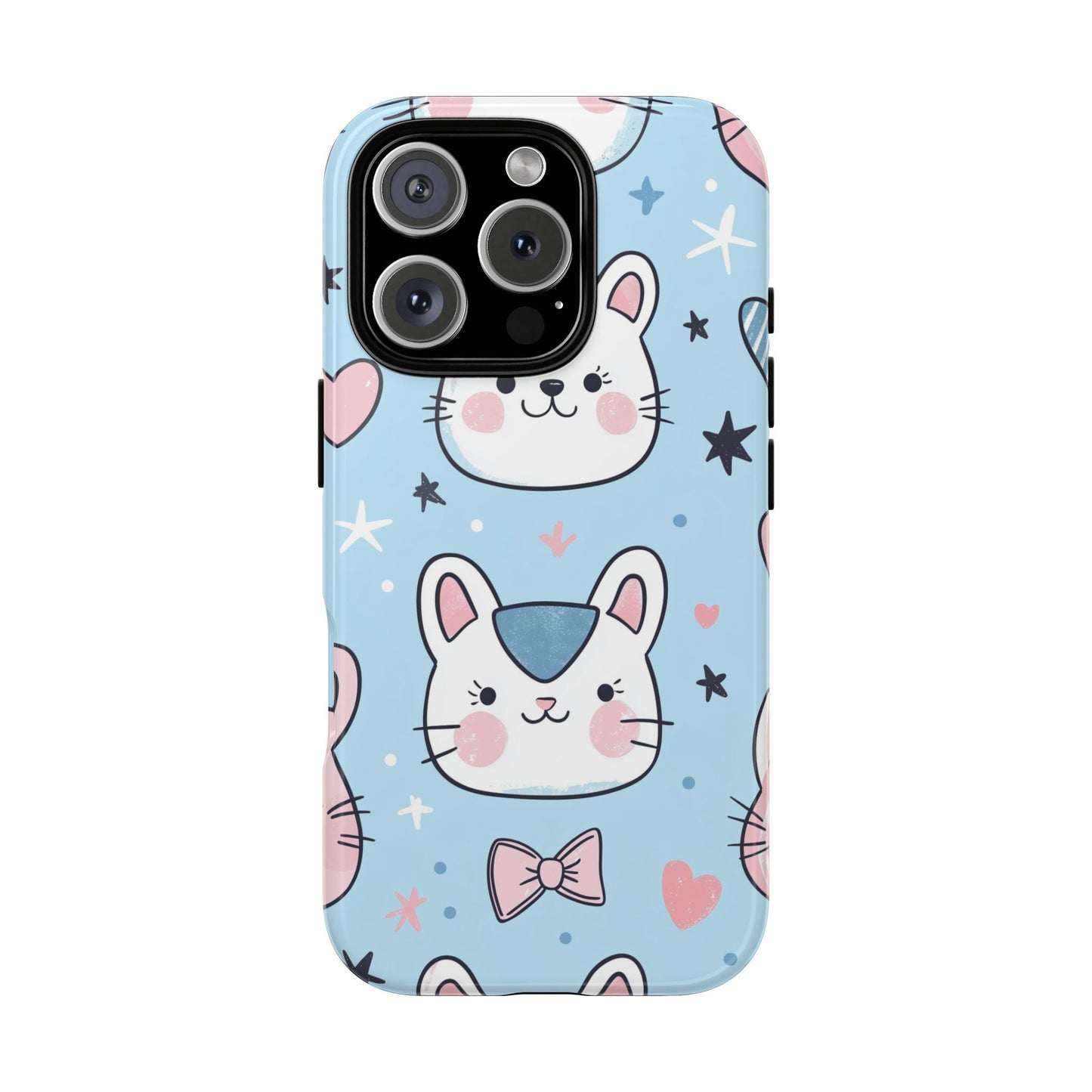 Kawaii Kitty Love Anime Phone Case for iPhone, Samsung, Google Pixel