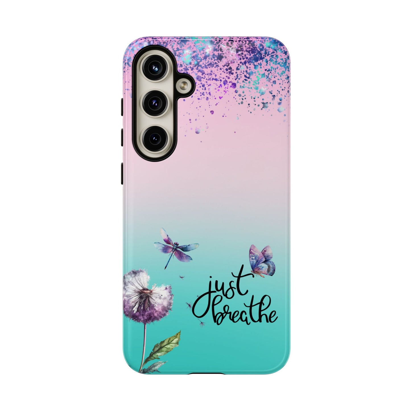 Just Breathe Phone Case - Aesthetic Minimalist Cover for iPhone, Samsung & Google Pixel