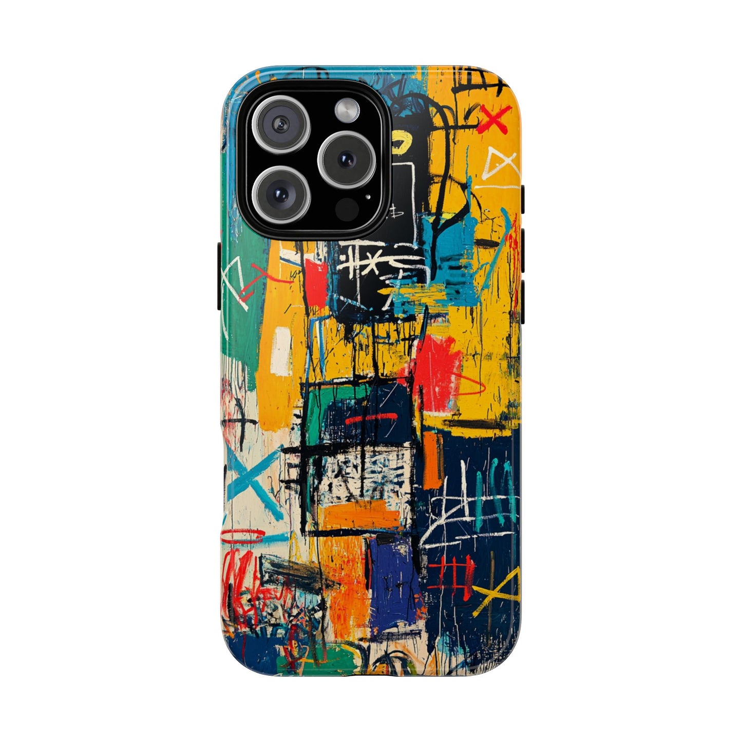 Basquiat Phone Case – Urban Street Art Design - iPhone, Samsung & Google Pixel Cover - Artistic Painting Case, Art Lover Gift