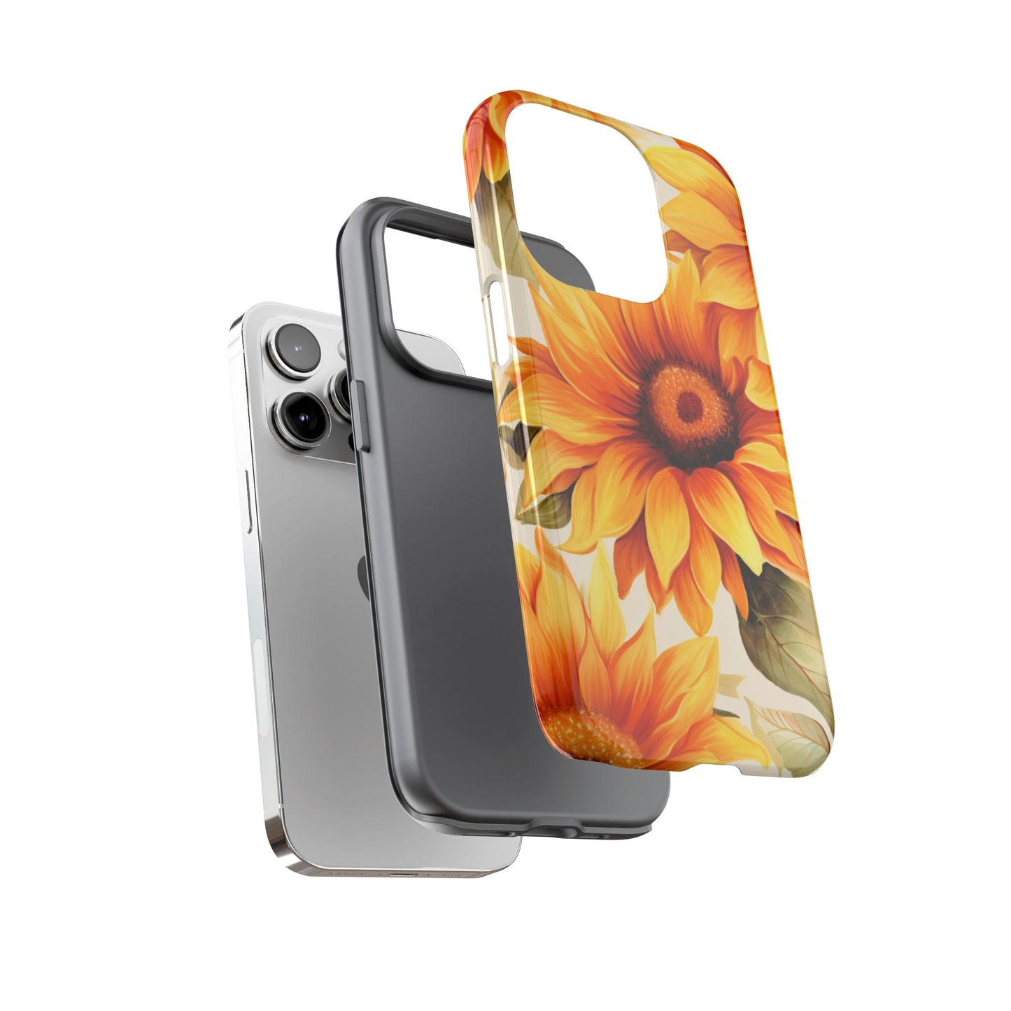 Golden Sunflower Glow Mobile Case – Radiant & Elegant