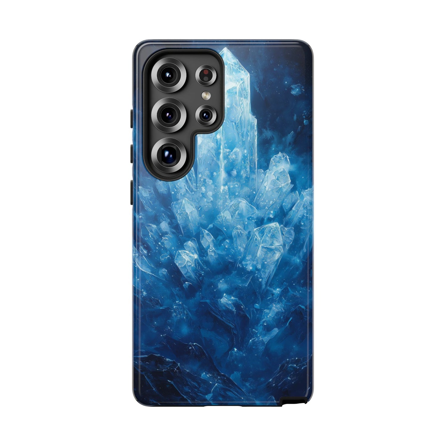 Cosmic Ice Crystal Matching Couple Phone Case – A Dazzling Duo for iPhone, Samsung & Google Pixel