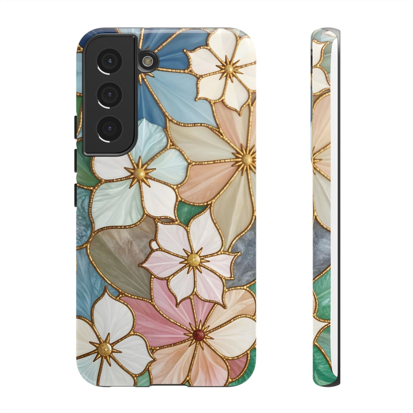 Floral Symphony: Stained Glass Elegance