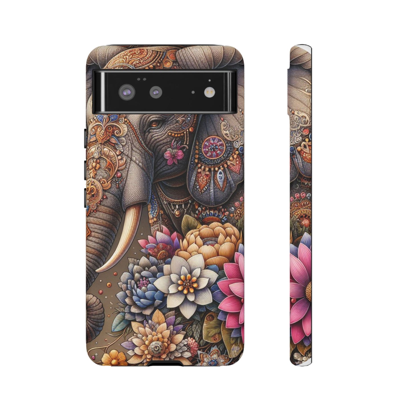 Royal Ornate Elephant Mobile Cover – Luxurious Bohemian Art