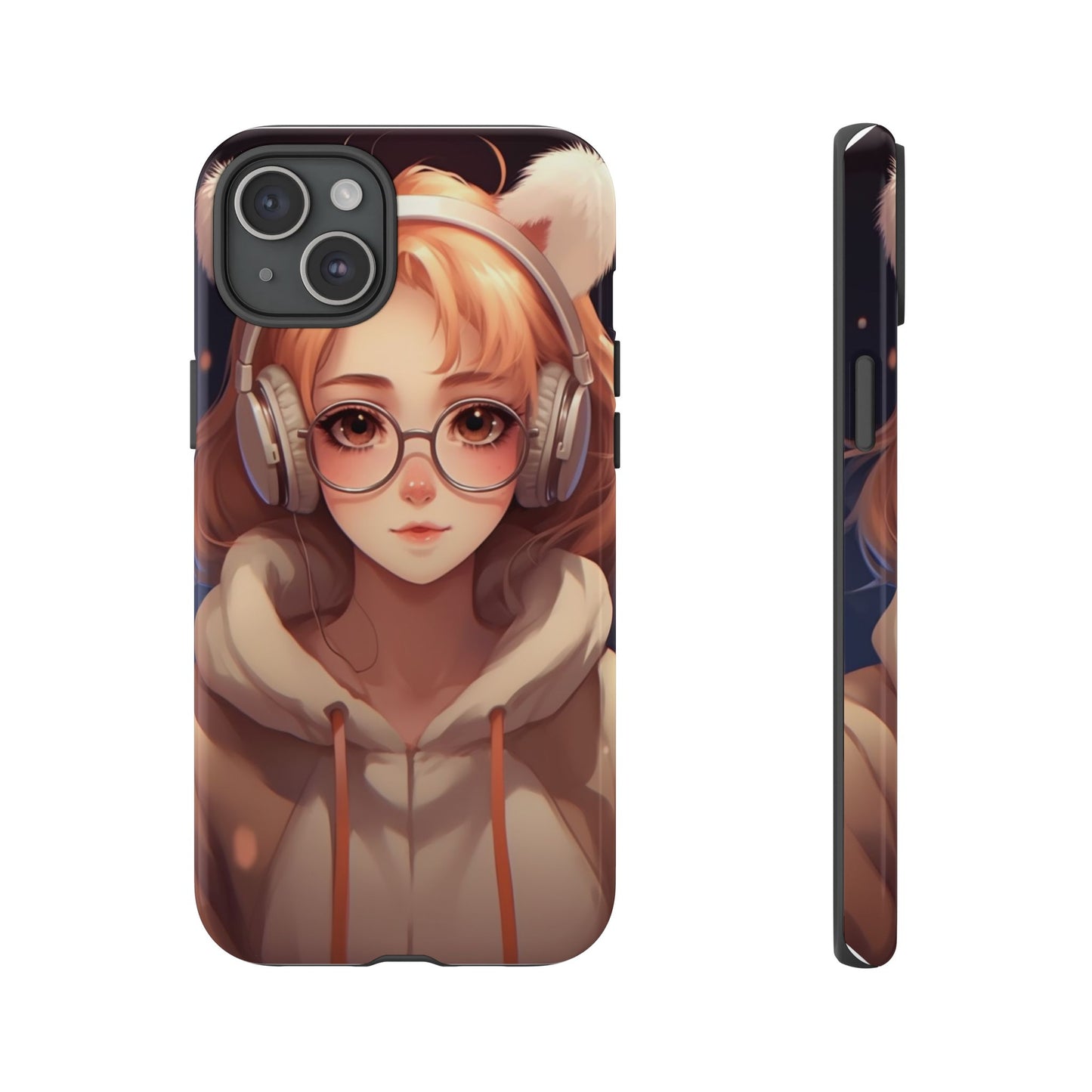 Anime Girl Phone Case - Cute Aesthetic Cover for iPhone, Samsung & Google Pixel, Girly Phone Case, Kawaii Lover Gift