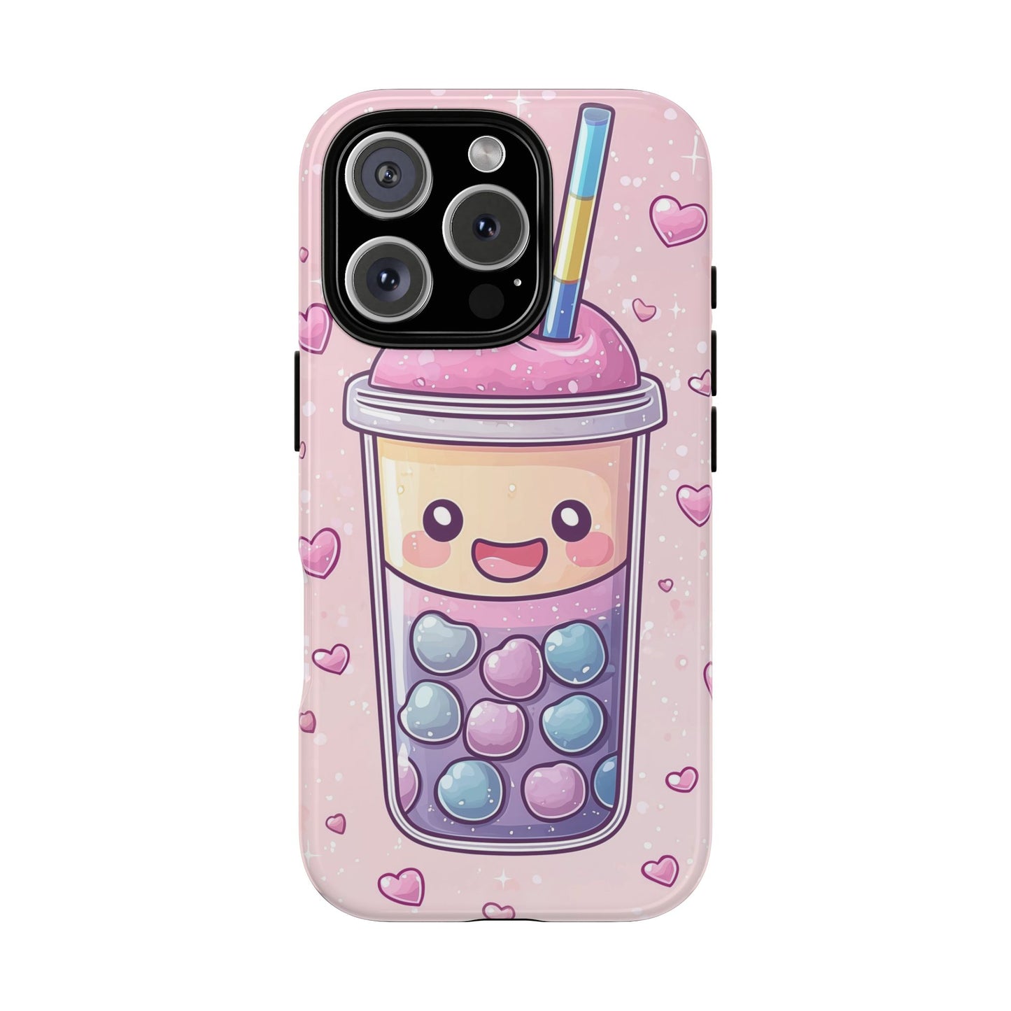 Sweet Bubble Tea Love Phone Case for iPhone, Samsung, Google Pixel