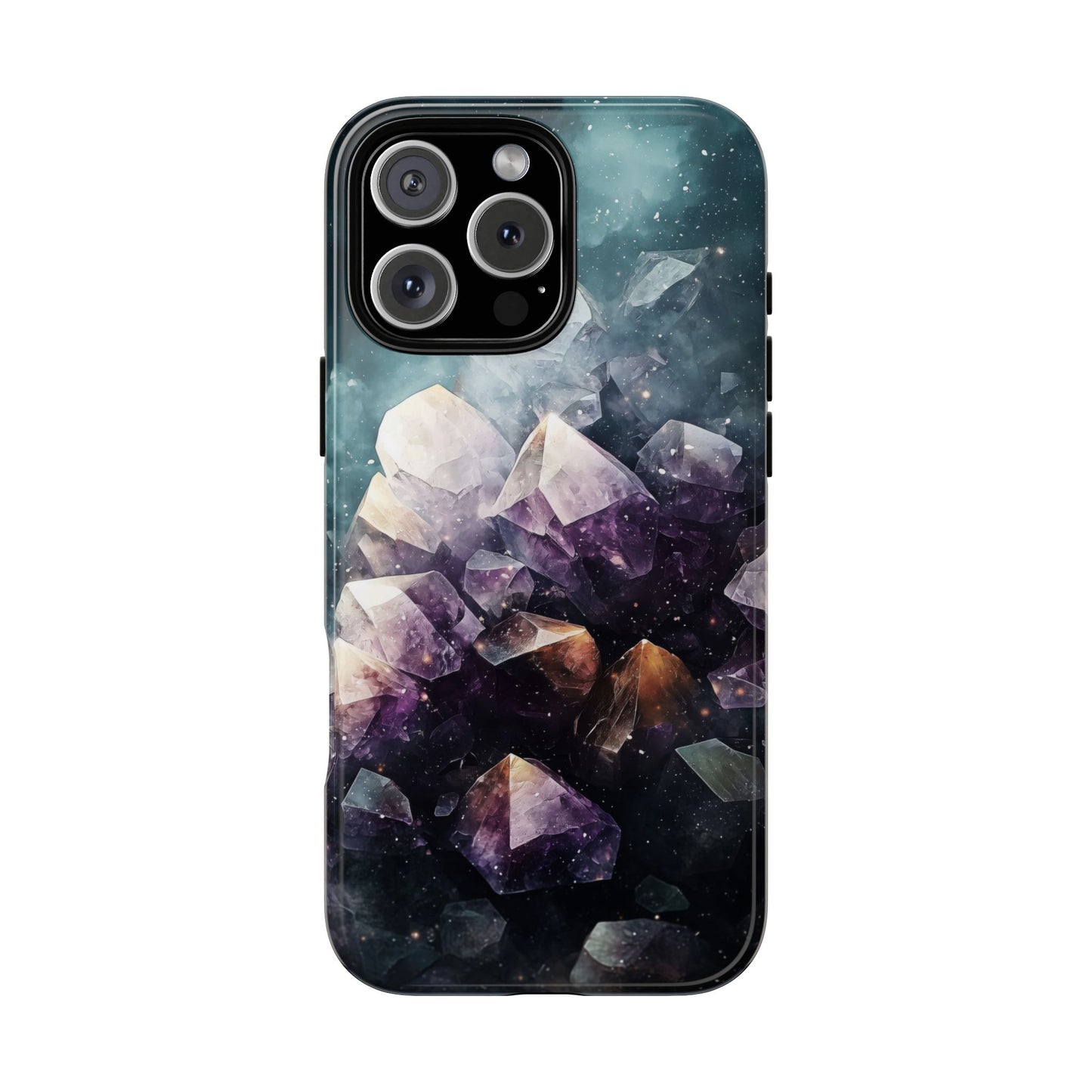 Galactic Amethyst Stones Phone Case for iPhone, Samsung & Google Pixel