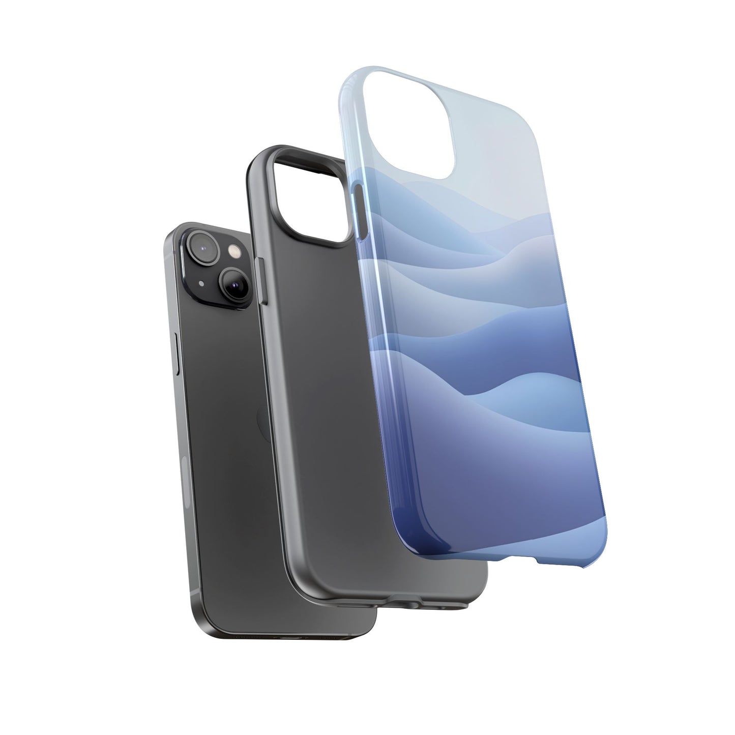 Intricate Abstract Wavy Landscape phone case