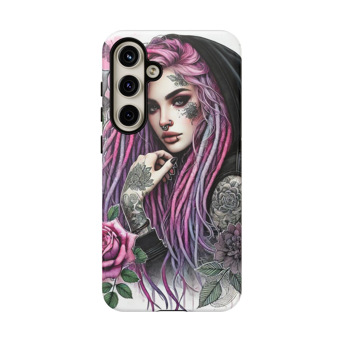 Gothic Rose Tattoo Art Mobile Case
