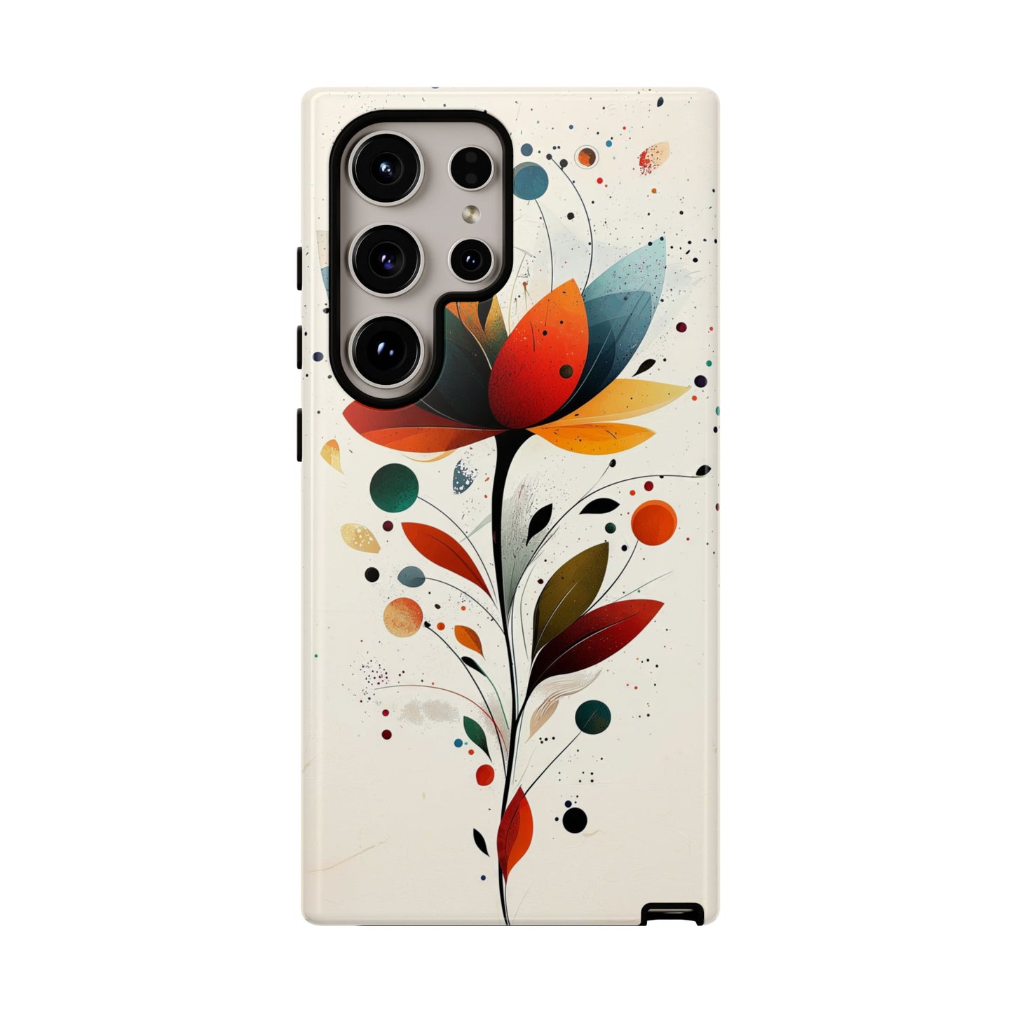 Celestial Petals – Abstract Floral Burst Phone Case for iPhone, Pixel & Samsung