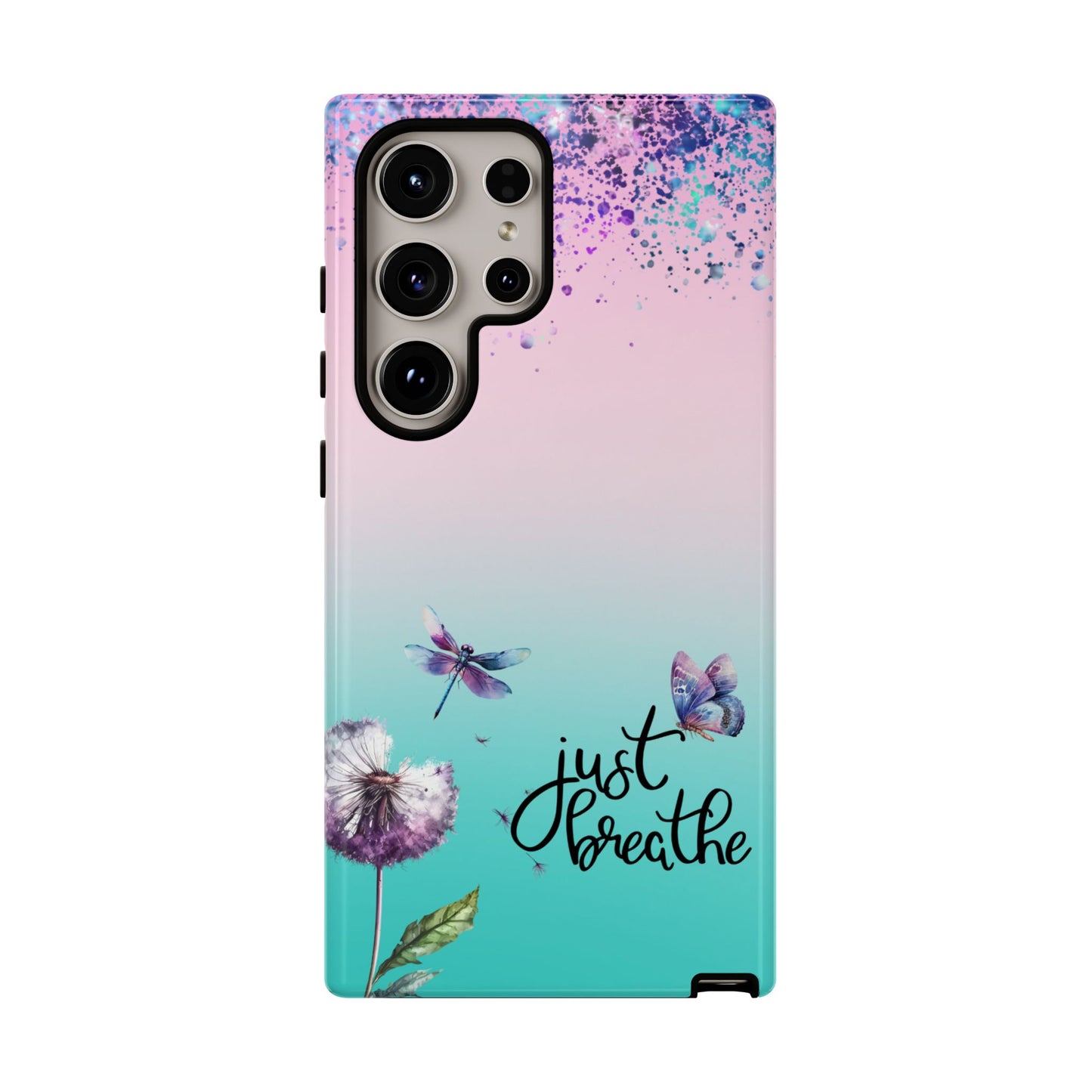 Just Breathe Phone Case - Aesthetic Minimalist Cover for iPhone, Samsung & Google Pixel