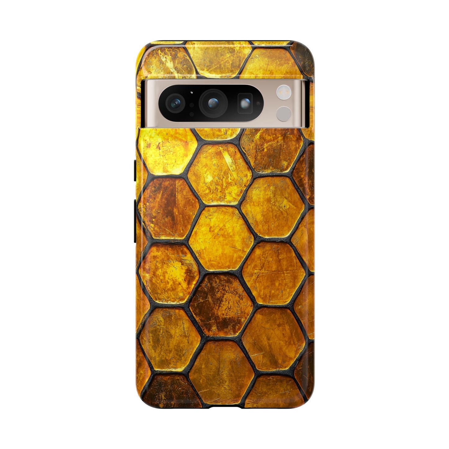 Golden Honeycomb Phone Case – iPhone, Google Pixel, Samsung