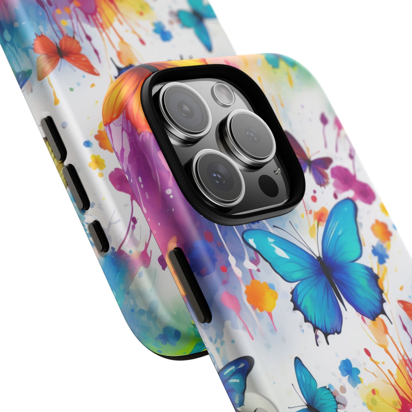 Vibrant Watercolor Butterfly Mobile Case