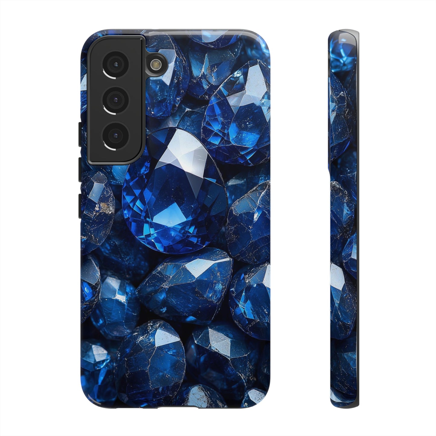Blue Crystal Aesthetic Phone Case for iPhone, Google Pixel, Samsung