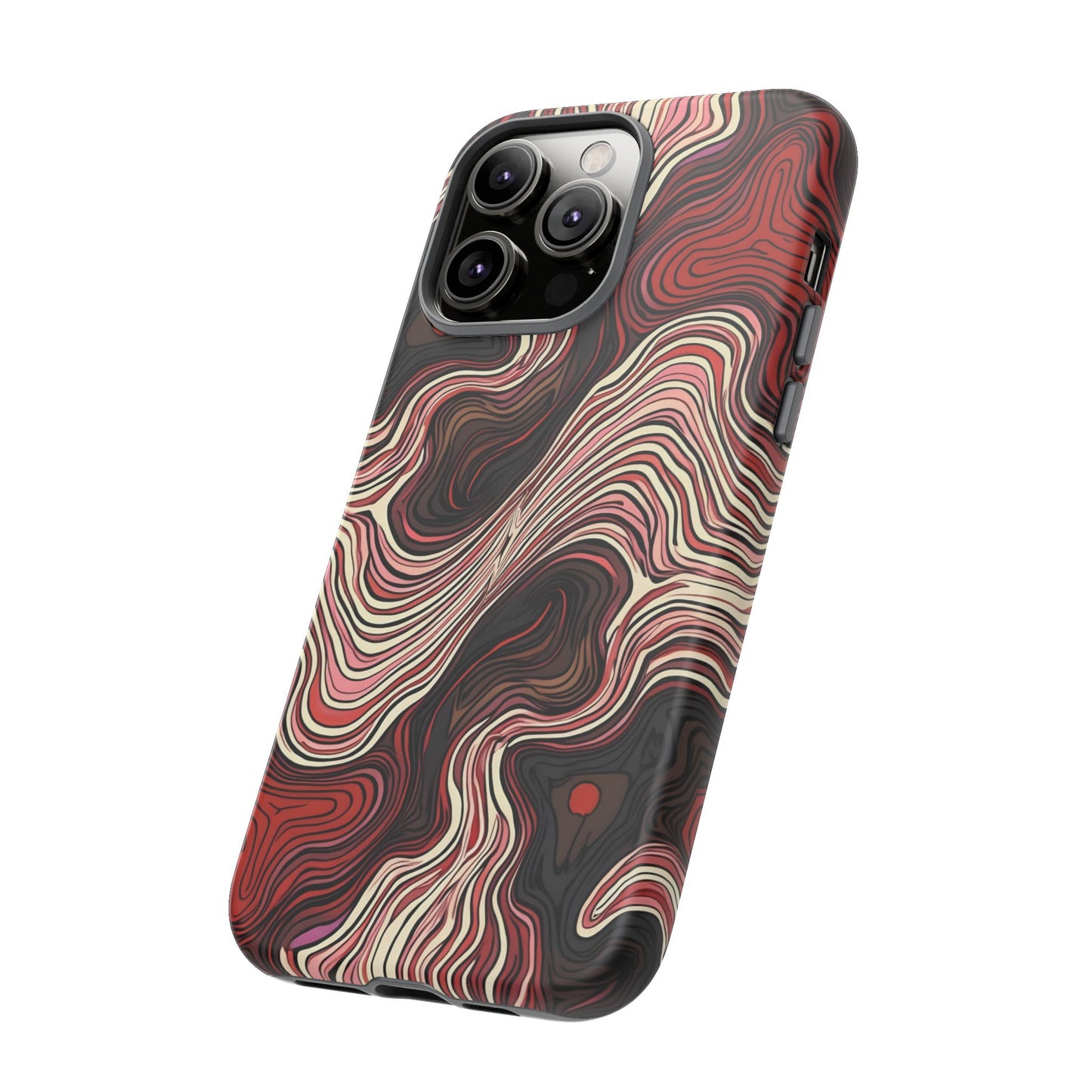 Abstract wavy illusion with swirling lines | Pattern Design