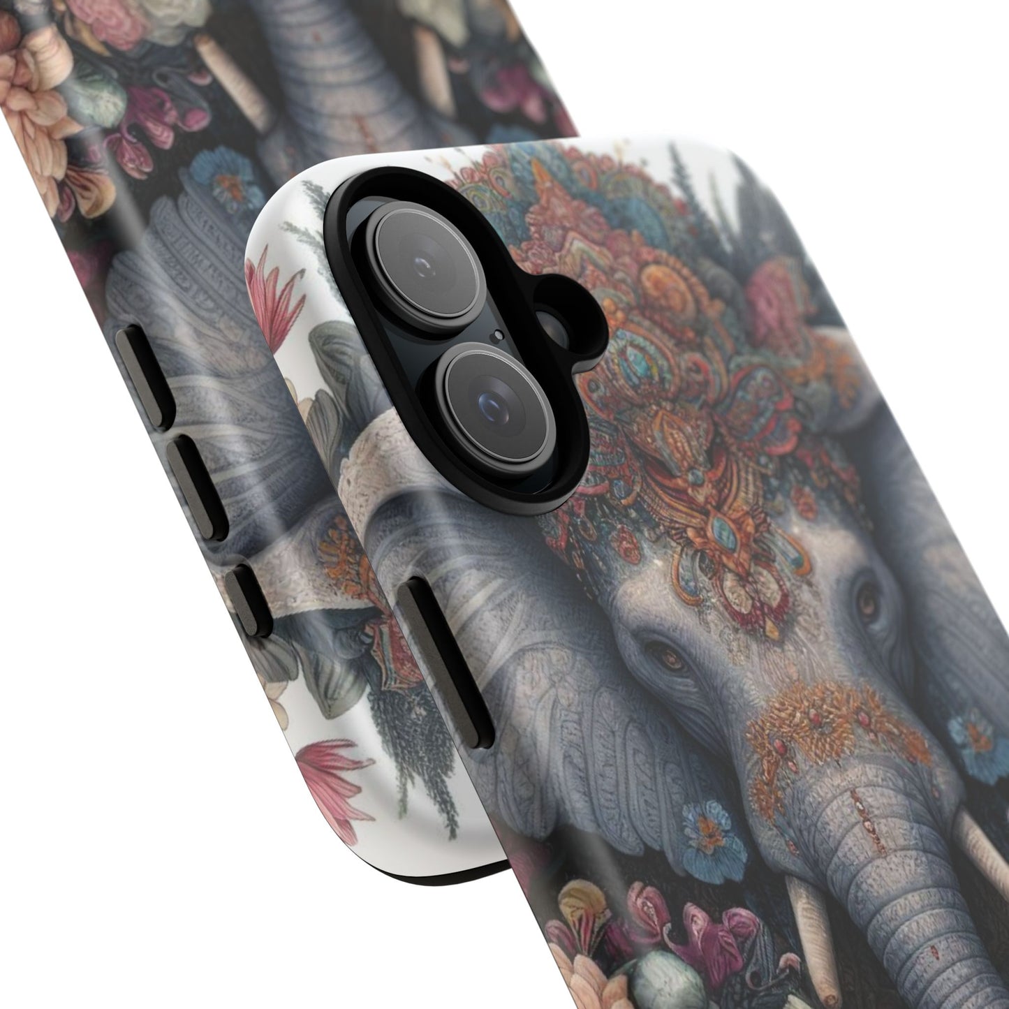 Regal Ornate Elephant Mobile Cover – Majestic Bohemian Art