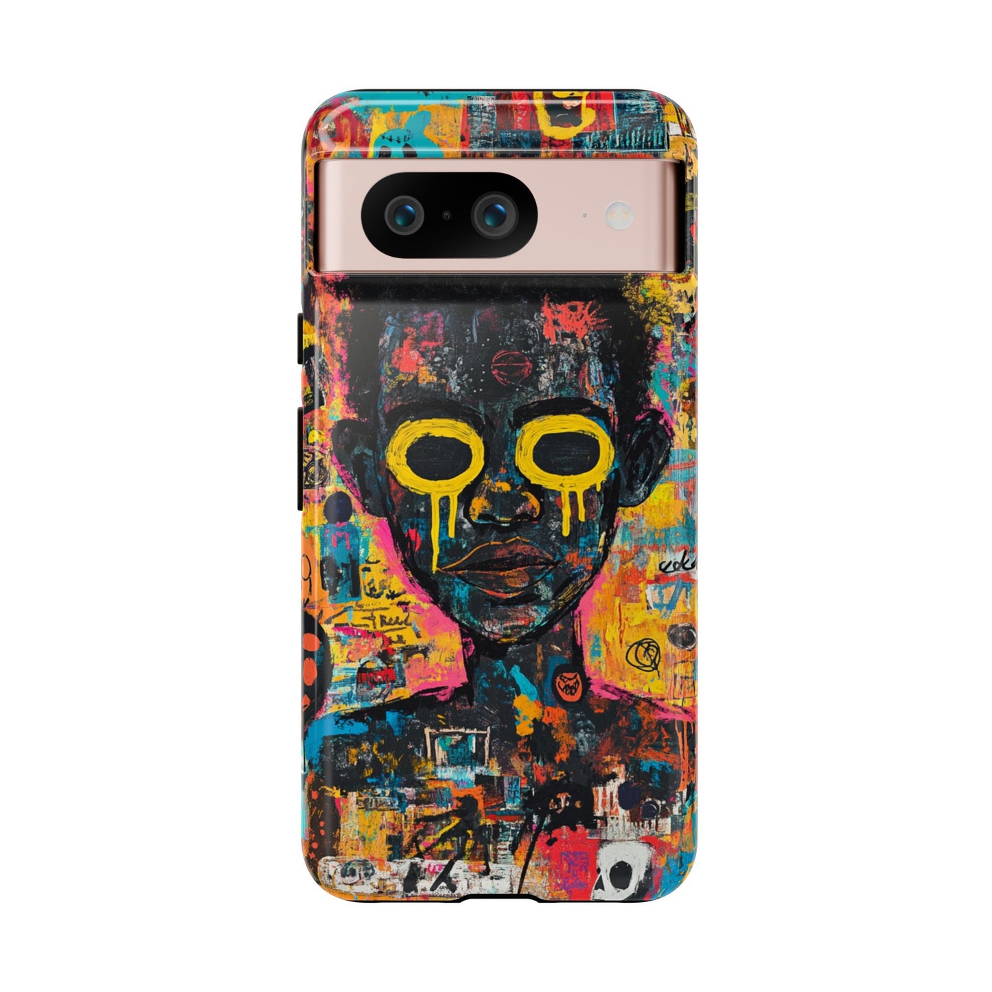 Basquiat Artwork Phone Case – Unique Graffiti Design– iPhone, Samsung & Google Pixel Cover - Artistic Painting Case, Art Lover Gift